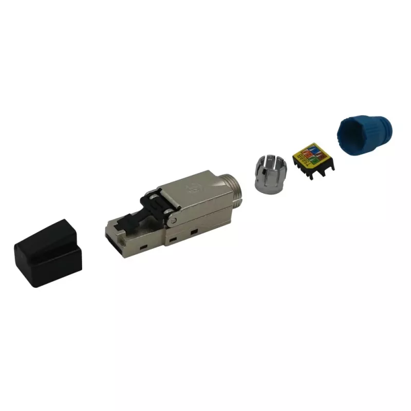 Conector de cabo Techly IWP-8P8C-CAT81STY RJ45 bege