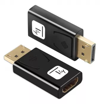 Adaptador de cabo Techly IADAP DSP-2124K preto