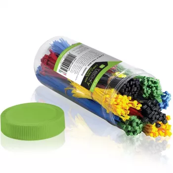 Abraçadeiras Techly ISWT-SET-CL600T abraçadeiras multiusos nylon multicolor 600 unid.