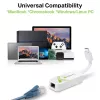 Techly Adaptador de USB 3.1 Type-C para RJ45 Gigabit Ethernet, branco