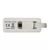 Techly Adaptador de USB 3.1 Type-C para RJ45 Gigabit Ethernet, branco