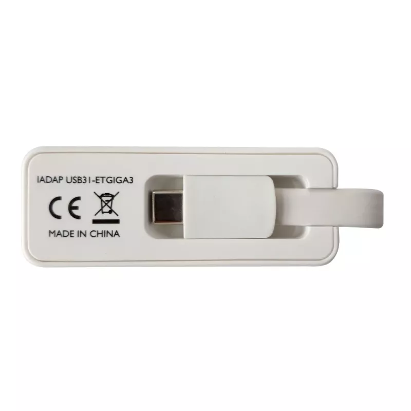 Techly Adaptador de USB 3.1 Type-C para RJ45 Gigabit Ethernet, branco