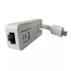 Techly Adaptador de USB 3.1 Type-C para RJ45 Gigabit Ethernet, branco