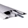 Passa-cabos Dataflex Addit 150 cm - reto 422, passa-cabos, prateado, alumínio, 500 kg, 2 cm, 145 mm