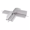 Proteção de cabos Dataflex Addit - ligação em cruz 472, proteção de cabos, prateado, alumínio, 500 kg, 2 cm, 260 mm