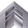 Passa-cabos Dataflex Addit - ligação de canto 482, prateado, alumínio, 500 kg, 2 cm, 203 mm, 305 mm