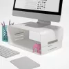 Elevador de monitor Dataflex Addit Bento® - ajustável 120, autónomo, 20 kg, altura ajustável, cinzento, branco