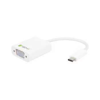 Adaptador gráfico USB Techly IADAP-USB31-VGA branco