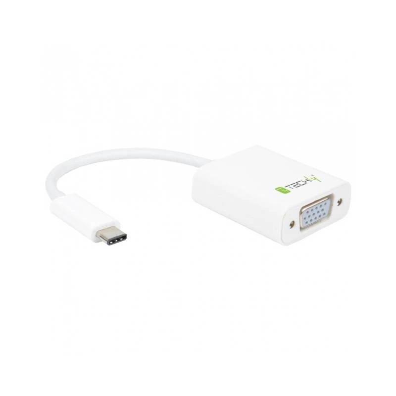 Adaptador gráfico USB Techly IADAP-USB31-VGA branco