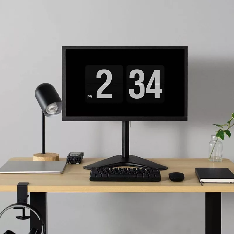 Suporte de monitor Techly ICA-LCD 2500 68,6 cm (27 polegadas) secretária preto