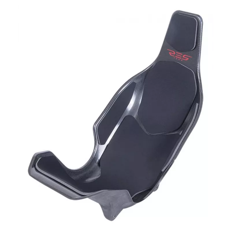 Res-Tech X1 CARBON SEAT - preto, assento de corrida, preto, carbono, neoprene
