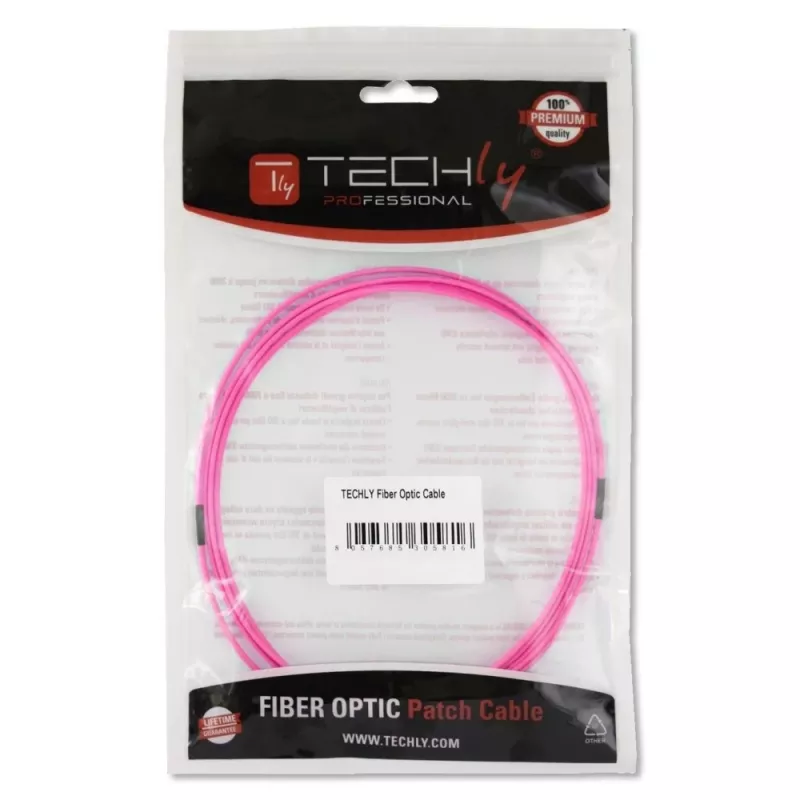 Cabo de fibra ótica Techly LC/LC multimodo 50/125 OM4 10m ILWL D5-LCLC-100/OM4