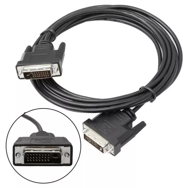 Cabo de monitor Techly DVI digital M/M Dual Link 5 m (DVI-D) ICOC DVI-8150