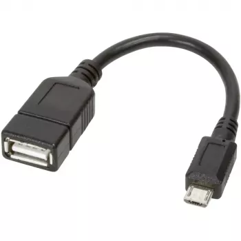 Cabo OTG USB2.0 Techly A fêmea / Micro-B macho 0,2 m ICOC UOTG-194