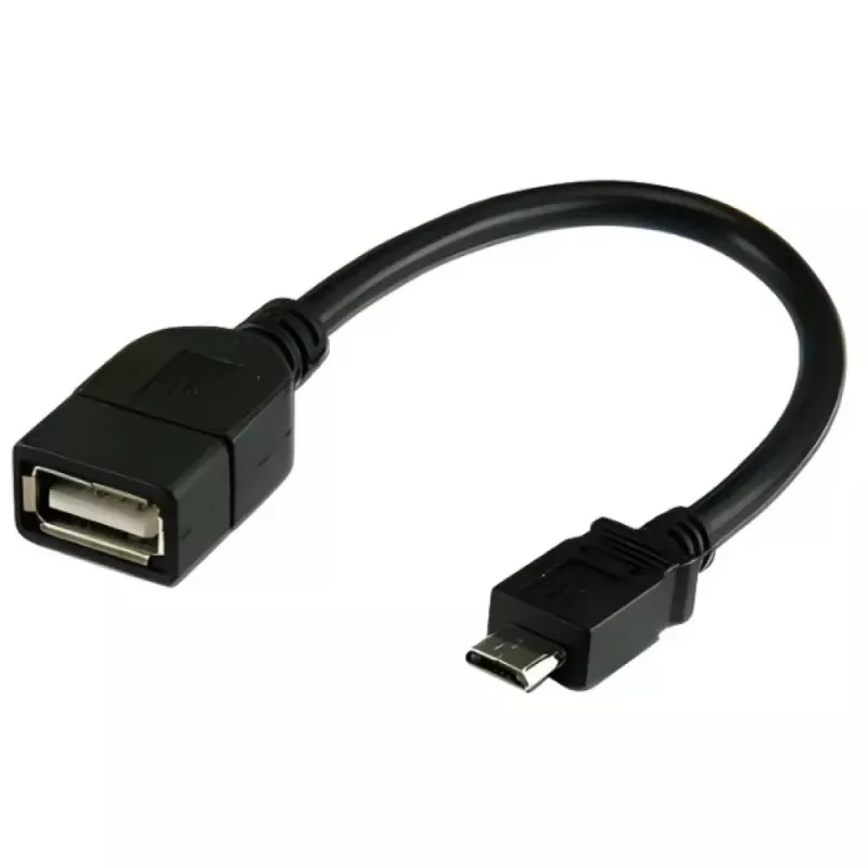 Cabo OTG USB2.0 Techly A fêmea / Micro-B macho 0,2 m ICOC UOTG-194