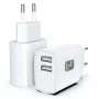 Techly IPW-USB-12W2A Carregador para dispositivos móveis Auscultadores, Altifalante portátil, Powerbank, Smartphone, Tablet Branco AC Interior