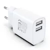 Techly IPW-USB-12W2A Carregador para dispositivos móveis Auscultadores, Altifalante portátil, Powerbank, Smartphone, Tablet Branco AC Interior