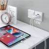 Techly IPW-USB-12W2A Carregador para dispositivos móveis Auscultadores, Altifalante portátil, Powerbank, Smartphone, Tablet Branco AC Interior