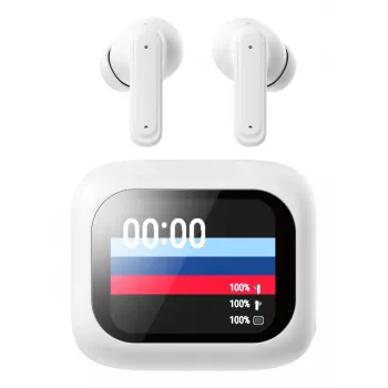 Techly ICC SB-BLT08W Auscultadores/Headset True Wireless Stereo (TWS) In-Ear Chamadas/Música Bluetooth Branco