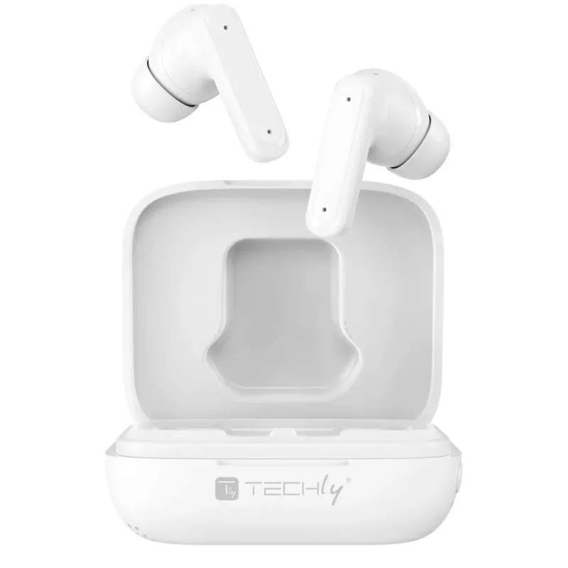Techly ICC SB-BLT08W Auscultadores/Headset True Wireless Stereo (TWS) In-Ear Chamadas/Música Bluetooth Branco