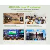 Techly IDATA EXTIP-483 Extensor AV Transmissor e recetor AV Preto