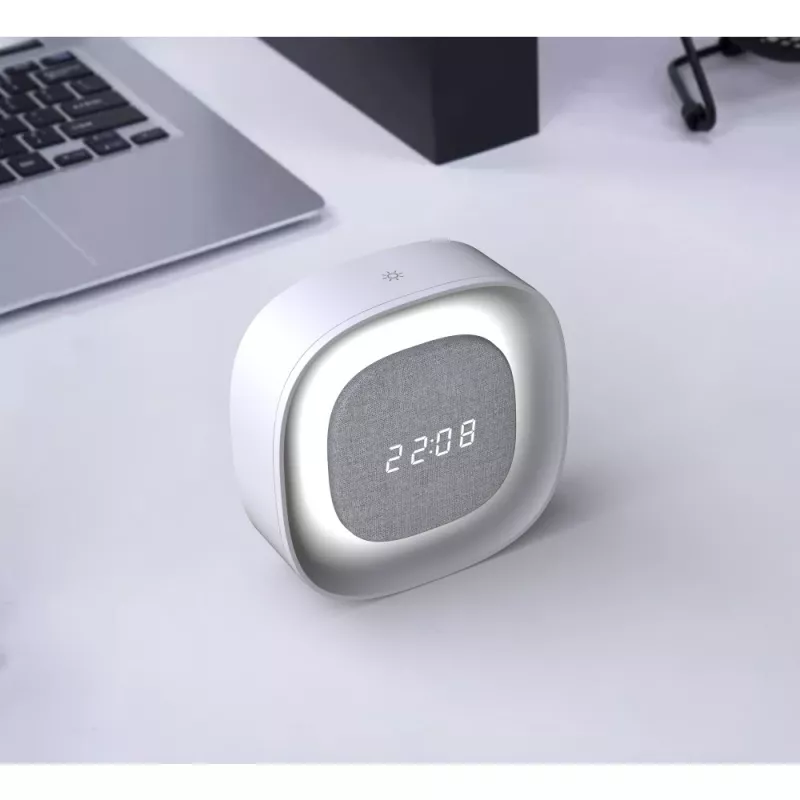 Techly IC-CLOCK-56WH Despertador digital Cinzento, Branco