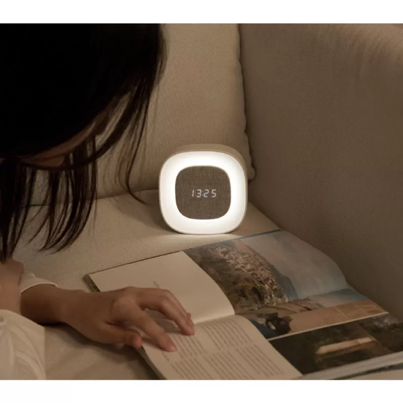 Techly IC-CLOCK-56WH Despertador digital Cinzento, Branco