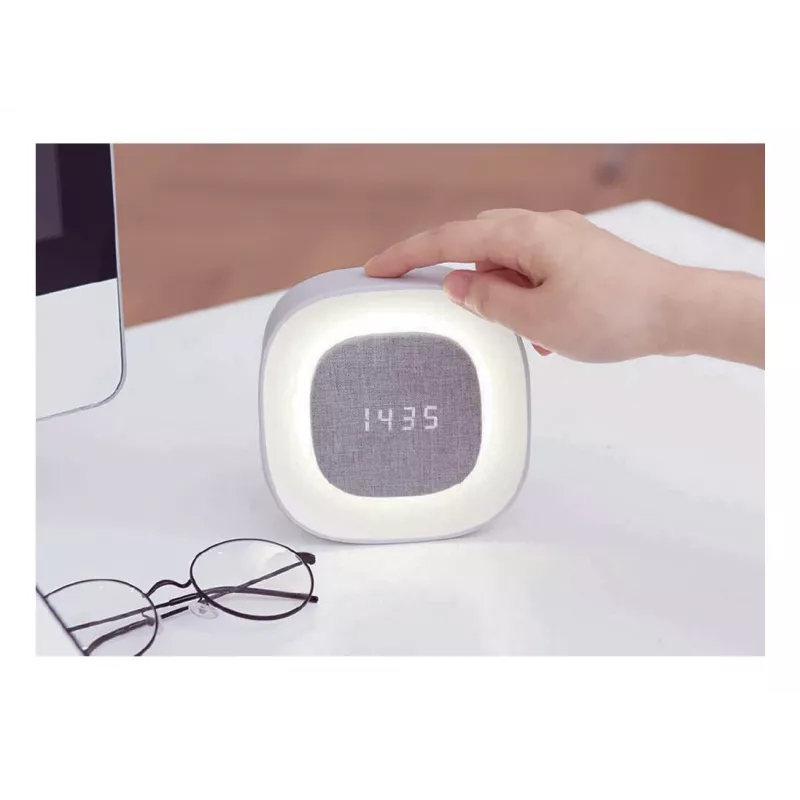 Techly IC-CLOCK-56WH Despertador digital Cinzento, Branco