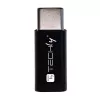 Techly IADAP USBC-MBKT Cabo adaptador de género Micro-USB Preto