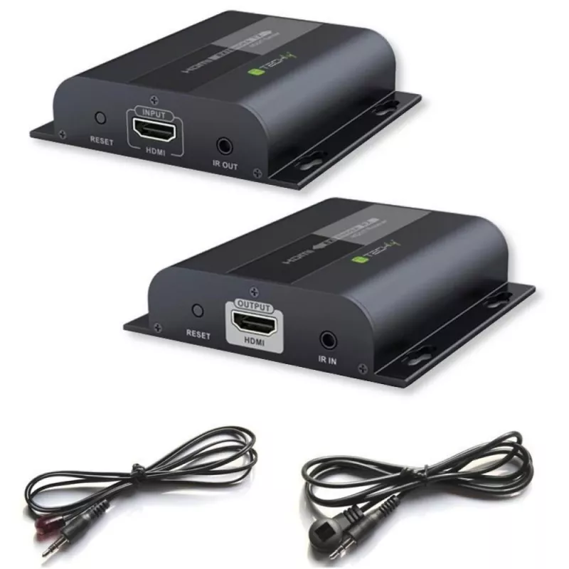Techly Recetor extensor IR HDMI HDbitT adicional até 120m cabo Cat.6