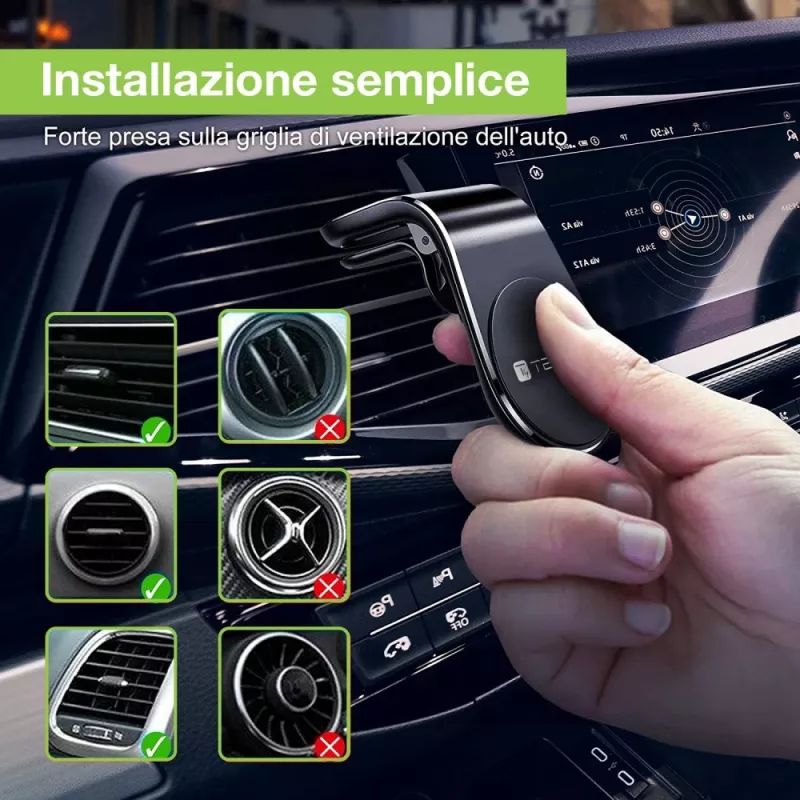 Techly I-SMART-UNIALTY Suporte passivo Telemóvel/Smartphone Preto