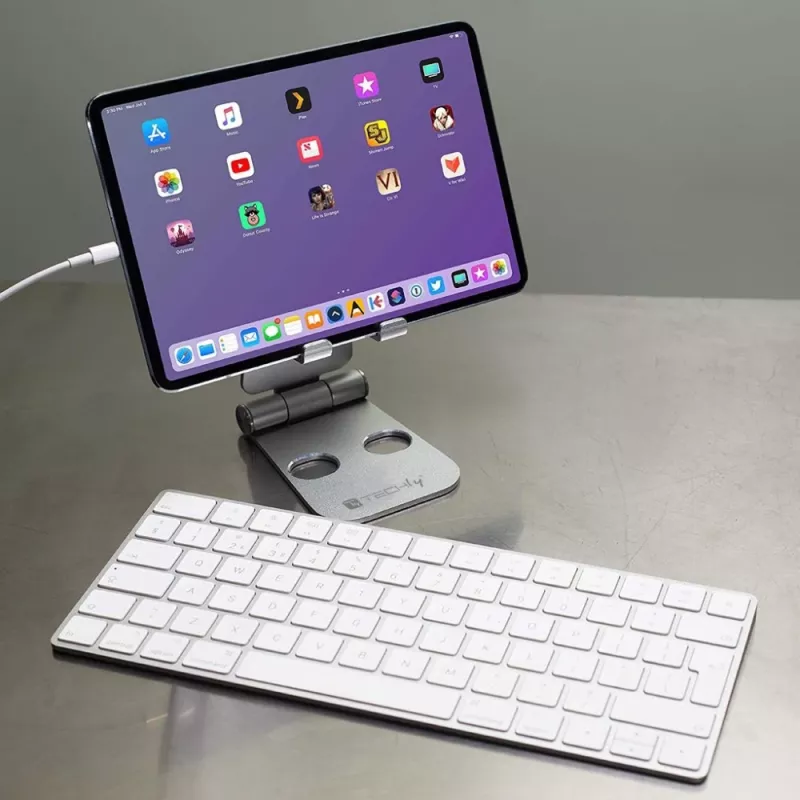 Techly I-SMART-STAND6 Suporte passivo Telemóvel/Smartphone Prateado