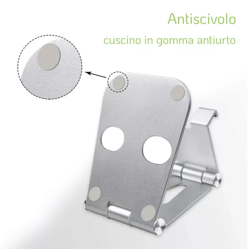 Techly I-SMART-STAND6 Suporte passivo Telemóvel/Smartphone Prateado