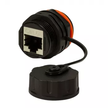 Techly IWP-MD C6A-IPPANT Adaptador de cabo RJ45 Preto