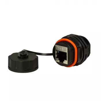 Techly IWP-MD C6A-IPPANT Adaptador de cabo RJ45 Preto