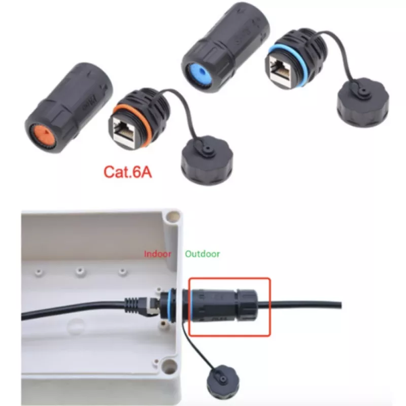 Techly IWP-MD C6A-IPPANT Adaptador de cabo RJ45 Preto