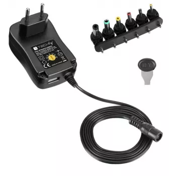 Techly IPW-NTS1000G2 Fonte de alimentação/inversor Interior 12 W Preto