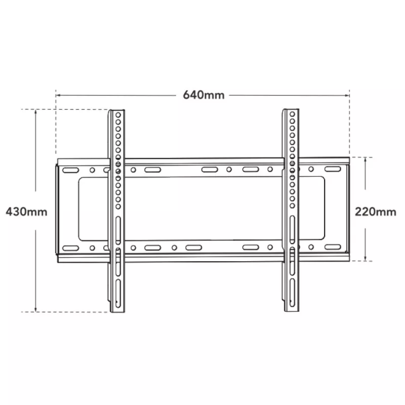 Techly ICA-PLB 262L Suporte de parede para TV 177,8 cm (70 polegadas) Preto