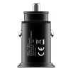 Techly Carregador de automóvel mini 2 portas USB-A Quick Charge 3.0 36W Preto Metal