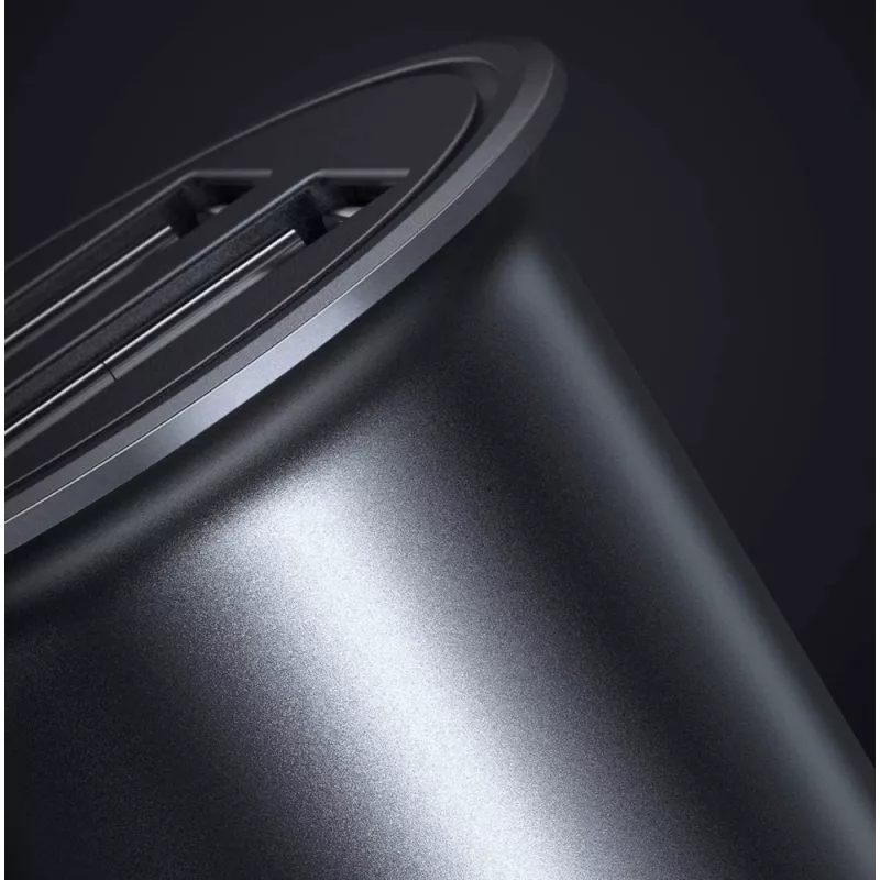 Techly Carregador de automóvel mini 2 portas USB-A Quick Charge 3.0 36W Preto Metal