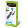 Techly IUSB32-HUB4A-4U3SL Docking station/replicador de portas para portátil Com fios USB 3.2 Gen 1 (3.1 Gen 1) Type-A Cinzento