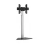 Techly Suporte de chão para televisores de 32 polegadas a 65 polegadas, 165,1 cm (65 polegadas), 400 x 200 mm, 600 x 400 mm, 90°, Alumínio, Preto, Prateado