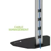 Techly Suporte de chão para televisores de 32 polegadas a 65 polegadas, 165,1 cm (65 polegadas), 400 x 200 mm, 600 x 400 mm, 90°, Alumínio, Preto, Prateado