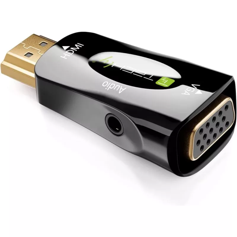 Techly IDATA HDMI-VGA2MABT2 Conversor de sinal de vídeo Conversor de vídeo passivo 1920 x 1080 píxeis
