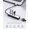 Techly IDATA USB-ETGIGA3AA Docking station/replicador de portas para portátil Com fios USB 3.2 Gen 1 (3.1 Gen 1) Type-A Preto, Prateado