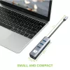 Techly IDATA USB-ETGIGA3CA Docking station/replicador de portas para portátil Com fios USB 3.2 Gen 1 (3.1 Gen 1) Type-A + Type-C Preto, Prateado