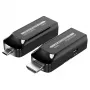 Techly IDATA EXT-600HC Extensor AV Transmissor e recetor AV Preto