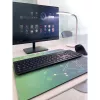 Techly ICA-MP GLASS1 Tapete de rato Tapete de rato Gaming Verde