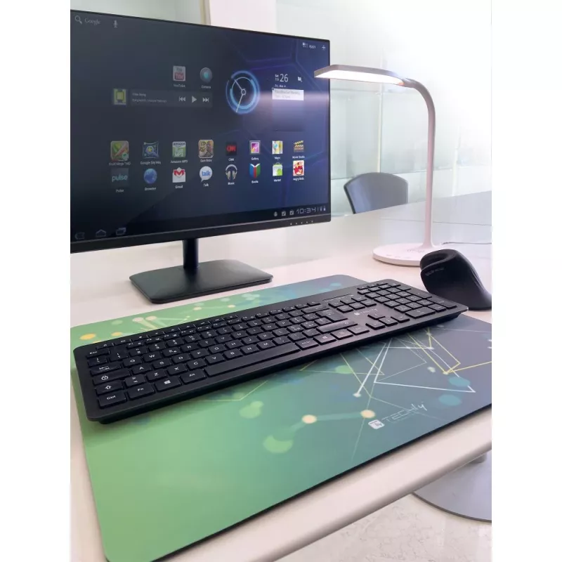 Techly ICA-MP GLASS1 Tapete de rato Tapete de rato Gaming Verde