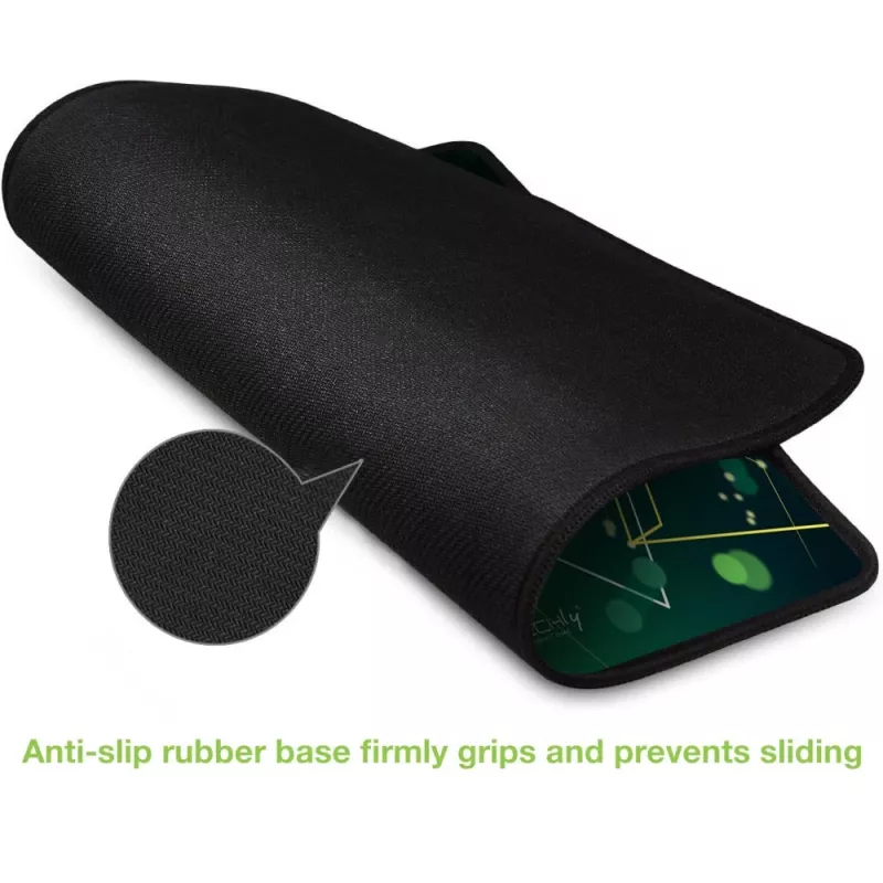 Techly ICA-MP GLASS1 Tapete de rato Tapete de rato Gaming Verde